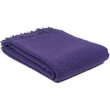 Bukle merino vilnas sega 140x200 violeta ar bārkstīm
