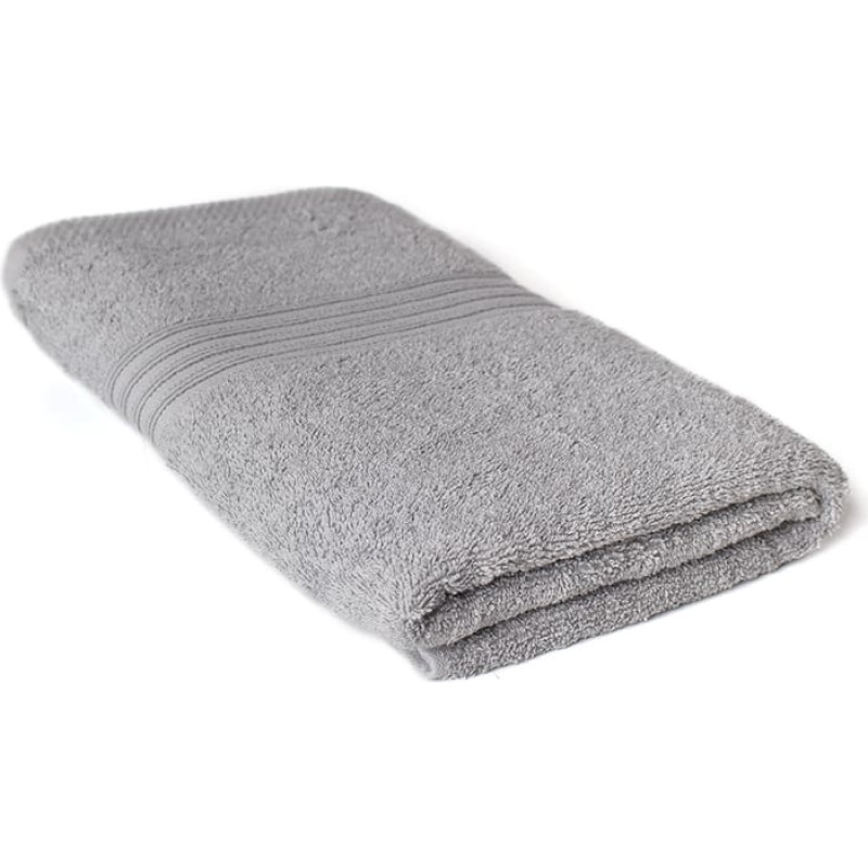 Linteo dvielis 70x140, pelēks frotē, 500 g/m2