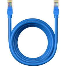Baseus Kabelis Ethernet tīkla kabelis Cat 6 RJ-45 1000Mb/s vītā pāra 5m zils