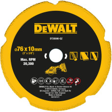 Dewalt-Akcesoria ar dimantu pārklāts disks 76 mm DEWALT [DT20590-QZ] metāla ģipškartona plākšņu griešanai