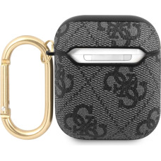 GUA24GSMK Guess 4G Script PC|PU Case for Airpods 1|2 Grey