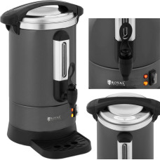 Royal Catering Tējas kafijas automāts ar krānu un pilienu paplāti, 6 l, 950 W, pelēks