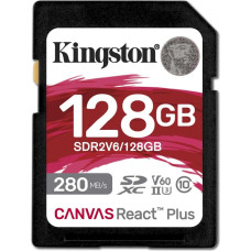 Kingston SD Card 128GB React Plus 280|100MB|s U3 V60
