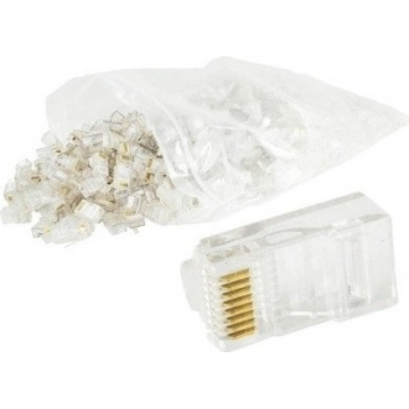 Gembird RJ45 8P8C LAN plug 6u gold plated 100 pcs