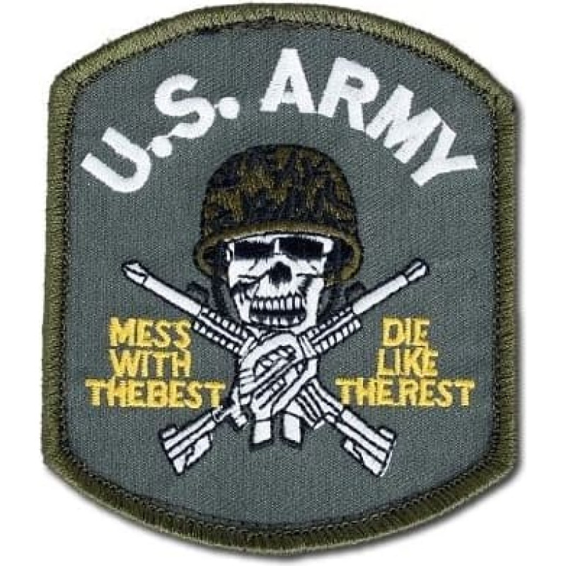 Fostex - Plāksteris - ASV armijas galvaskauss - zaļ&scaron;