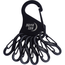 Nite Ize - S-Biner KeyRack tērauds - melns - KRS-03-01