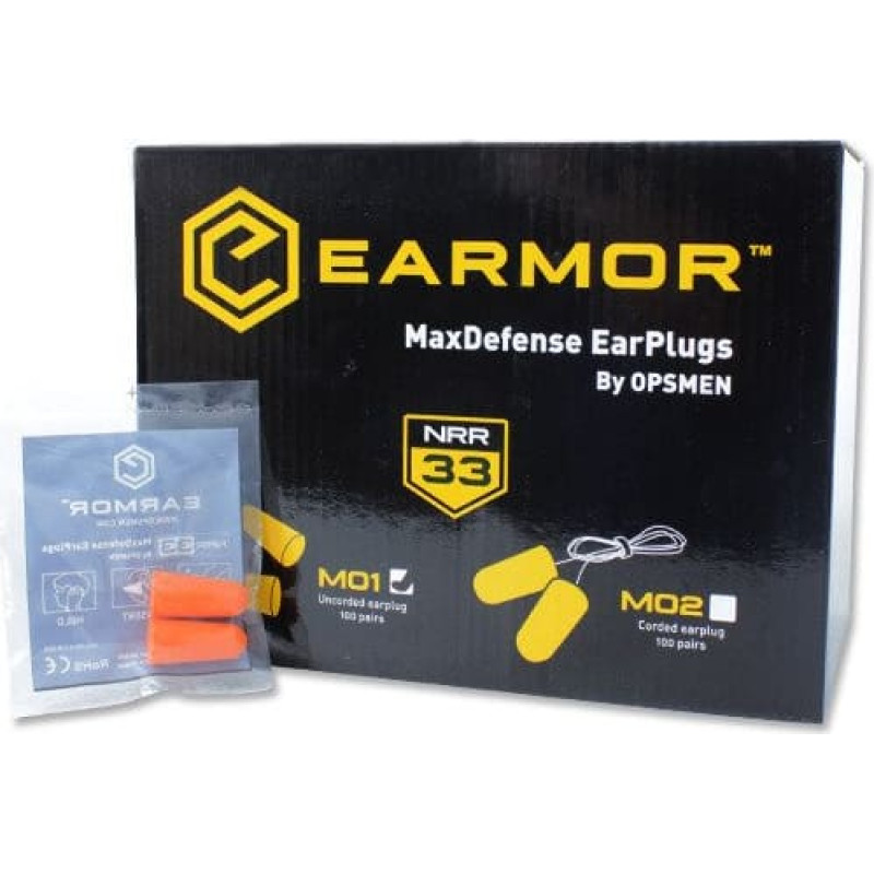 Earmor - MaxDefense putu ausu aizbāžņi - M01 - BOX 60 gab