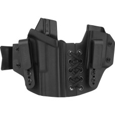 Doubletap GEAR — pielikums, elastīgs IWB Kydex maciņš Glock 19 un žurnālam — melns