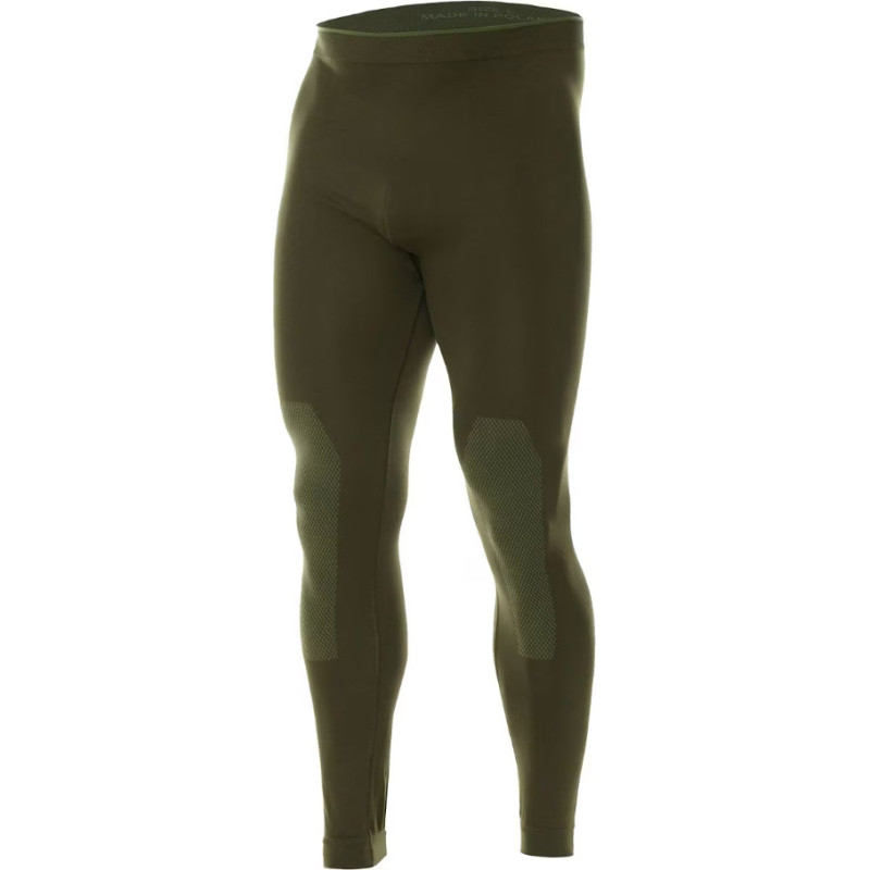 Brubeck - Leggingsy thermoaktywne Ranger Protect - Khaki - LE12420 (M)