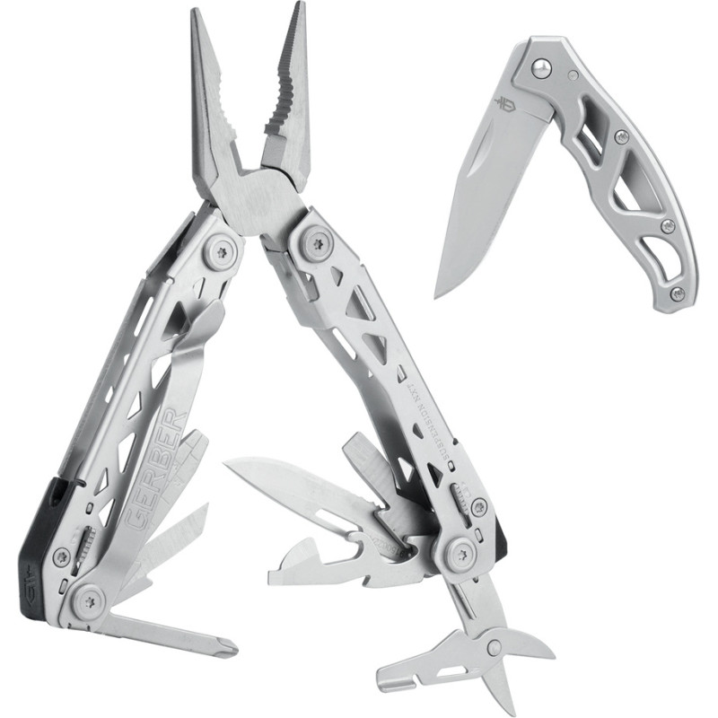 Gerber - Komplekts - Suspension NXT multitool un Mini Paraframe GT 4L saliekamais nazis - 1052474