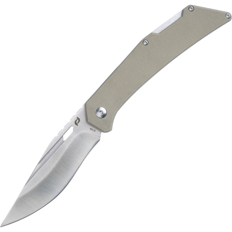 Schrade Knives Schrade &mdash; Slingshot Lockback Folder Saliekamais nazis &mdash; AUS-10 &mdash; Tan &mdash; 1159301