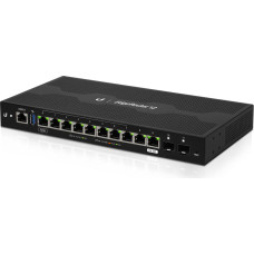 Ubiquiti ER-12 | Maršrutētājs | EdgeMAX EdgeRouter, 10x RJ45 1000Mb|s, 2x SFP, 1x PoE