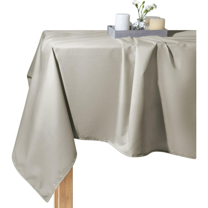 Dārza galdauts 140x180 Gaia taupe bēšs ūdensizturīgs I24