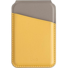 UNIQ Lyden DS magnetyczny portfel RFID i stojak na telefon żółto-szary|canary yellow-flint grey