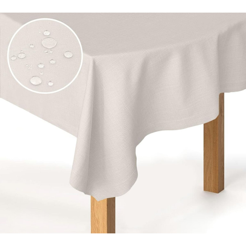 Galdauts, traipu izturīgs galda celiņš, 35x140, gaišs poļu veļa