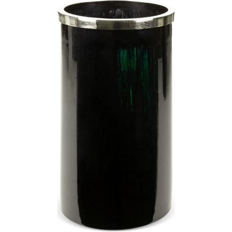 Dekoratīvā stikla vāze 19x33 Capri melna