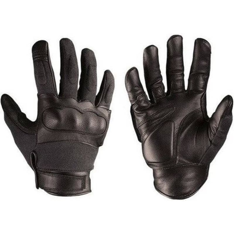 Mil-Tec - Pretgriezumu izturīgi taktiskie cimdi - Melni - 12504202 (XL)