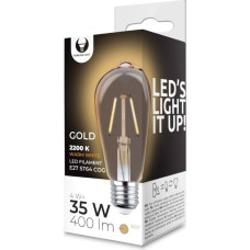 Forever Light LED Bulb Filament E27 ST64 4W 230V 2200K 400lm COG gold Forever Light