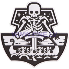 JTG Ghost Ship Skull Rubber Patch