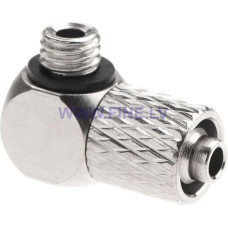 Epes HPA 6mm Hose Coupling with Screwed Catch 90 Degree - Outer M5 Thread