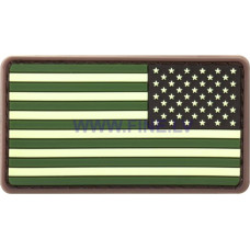 JTG US Flag Rubber Patch Reversed