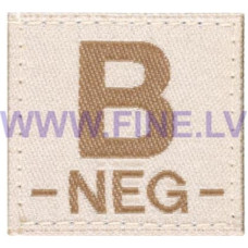 Clawgear B Neg Bloodgroup Patch