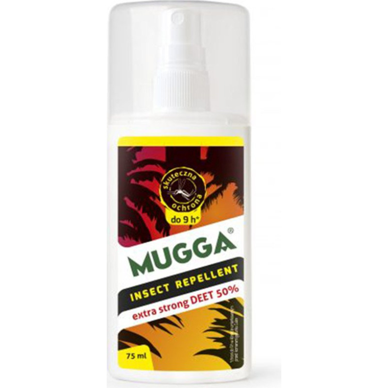 Mugga - Kukaiņu atbaidīšanas līdzeklis - DEET 50% - Spray - 75 ml - 8986