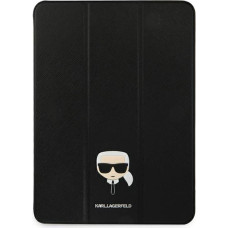 KLFC12OKHK Karl Lagerfeld Head Saffiano Folio Cover for iPad Pro 12.9 Black