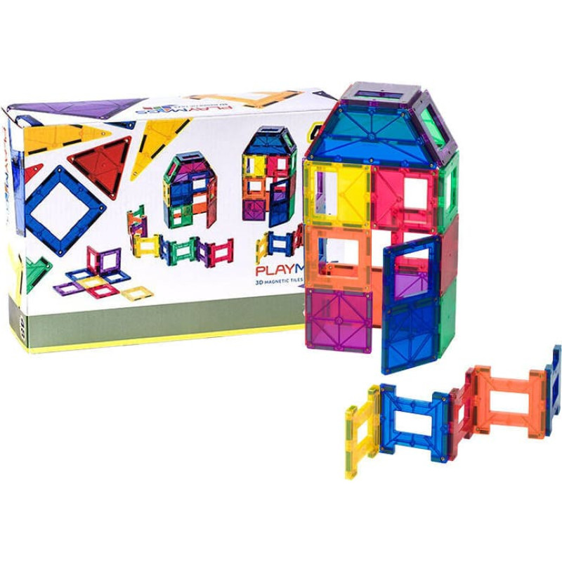 Playmags Magnetic tiles 3D Playmags 161 - 48 pcs set