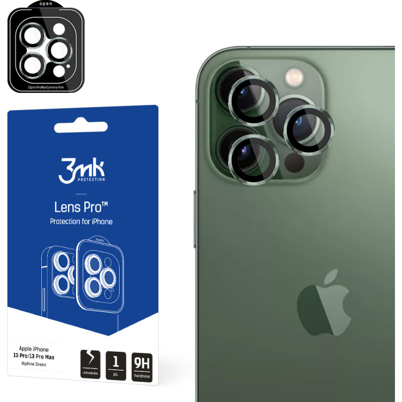 3Mk Protection Apple iPhone 13 Pro|13 Pro Max - 3mk Lens Protection Pro Alphine green screen protector