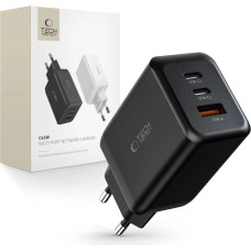 Tech-Protect C65W network charger 2x USB-C PD 65W | USB-A QC 3.0 - black