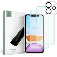 Tech-Protect Supreme Set for iPhone 11 2x Tempered Glass for Display | Tempered Glass for Camera