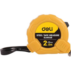 Steel Measuring Tape 2m|13mm Deli Tools EDL9002B (yellow)