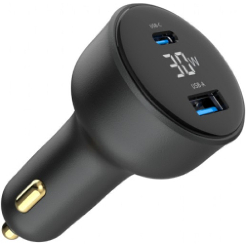 Auto lādētājs Gembird 2-port USB Car Fast Charger 30W Black