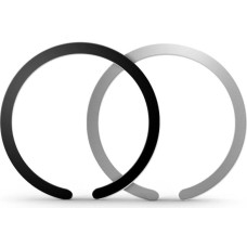 MagSafe Tech-Protect MetalPlate Ring Universal Magnetic - Black|Silver (2 pcs)