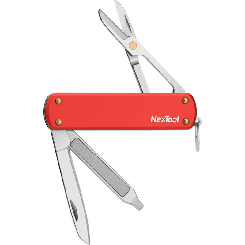 Nextool - Mini kabatas nazis - 4 instrumenti - Sarkans - NE0142-RED