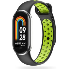 Tech-Protect SoftBand strap for Xiaomi Smart Band 8 | 8 NFC - black and green