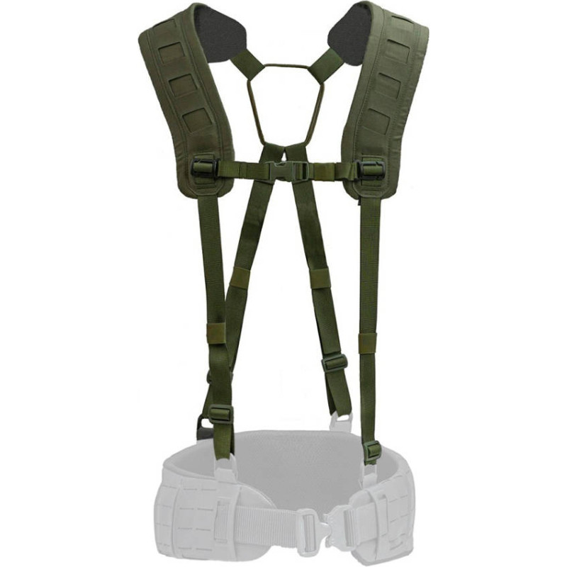 Templars Gear - X-Harness 4 punktu taktiskie balsti - MOLLE - Ranger Green - TG-X-HAR-RG - 5904433600248