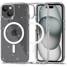 Tech-Protect FlexAir Hybrid MagSafe case for iPhone 15 - transparent and glitter