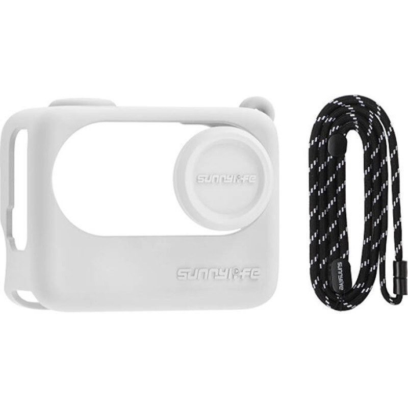 Sunnylife Lanyard + Silicone Case Sunnylife for Insta360 GO 3S (white)