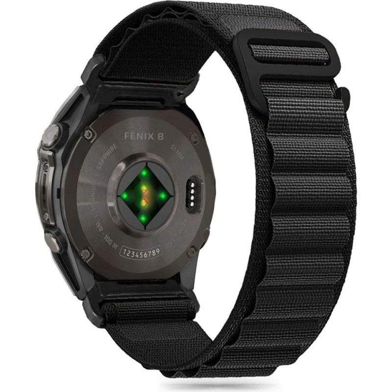 Tech-Protect Nylon Pro Garmin Fenix 5X | 5X PLUS | 6X | 6X Pro | 7X | 8 Strap (51 MM) - Black