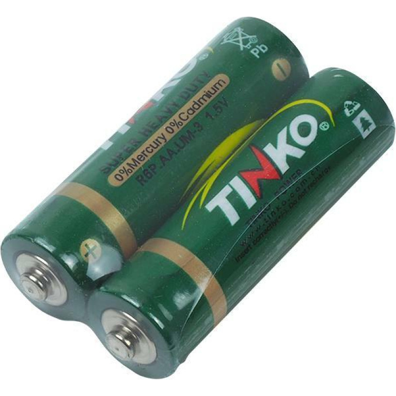 Tinko zinc AA|R6 battery 2pcs|foil.