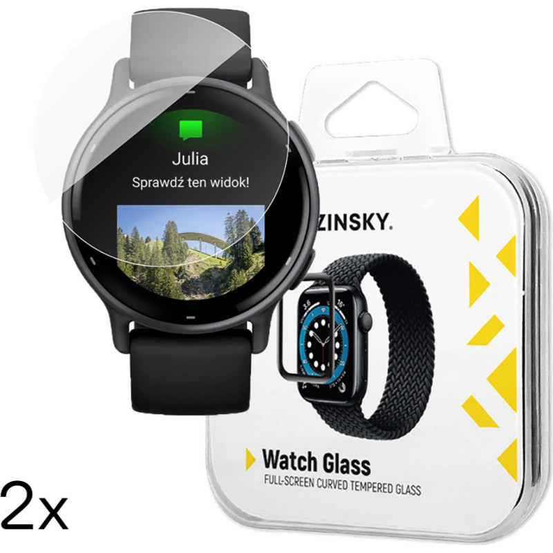 Wozinsky Full Glue Tempered Glass for Garmin Vivoactive 5 (2 pcs.)