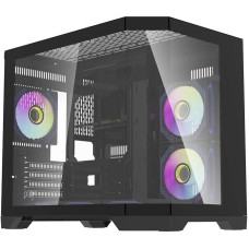 Darflash FT418 computer case + 6 aRGB fans (black)