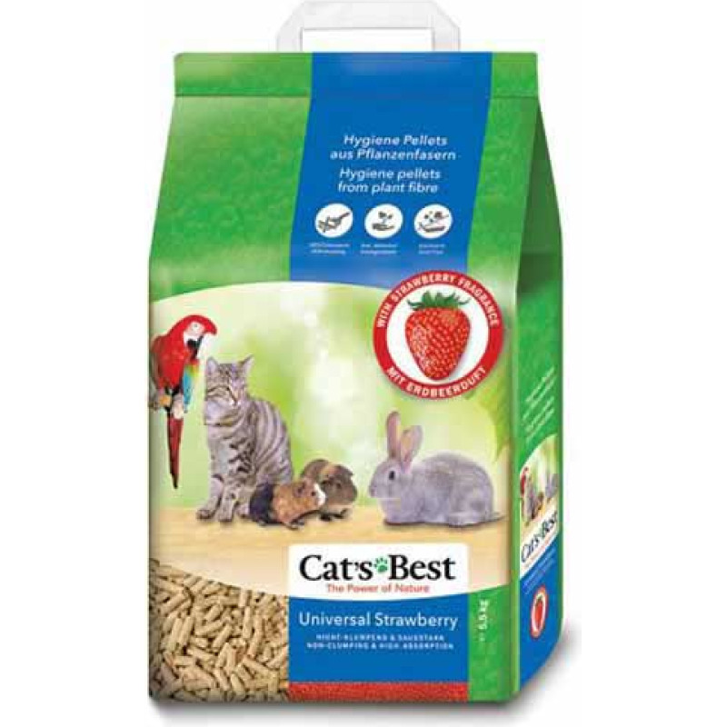 Placek Dabīgie granulu pakaiši : Plaček Kočkolit Cats Best JAHODA 10l|5.5kg