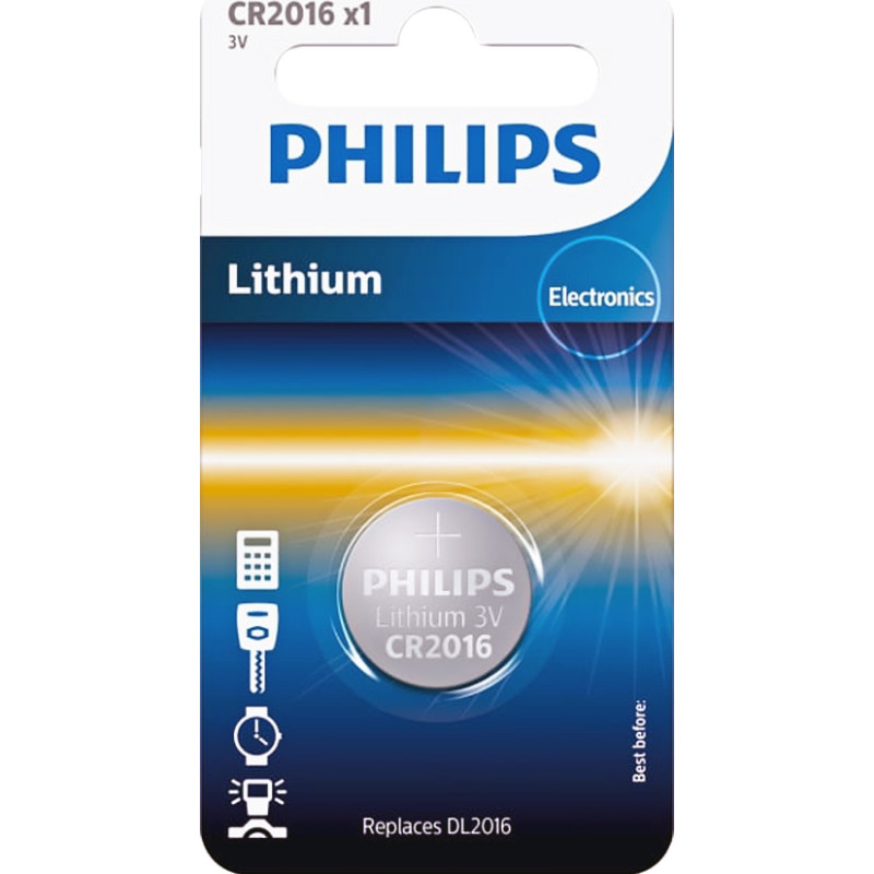 Battery PHILIPS CR2016 Minicells Lithium 1pc Blister