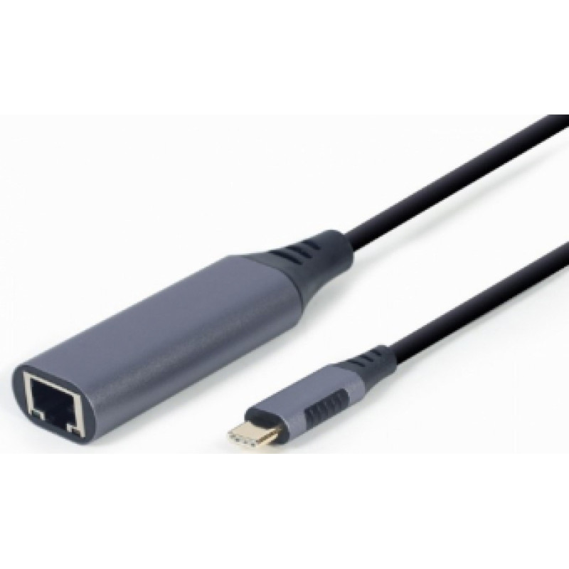 Gembird USB Type-C Male - RJ-45 Female Space Grey