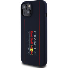 Red Bull Silicone Vertical Logo MagSafe Case for iPhone 15 Navy