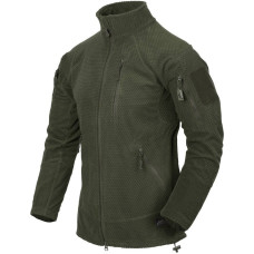 Helikon - Alpha Tactical Grid flīsa jaka - olīvzaļa - BL-ALT-FG-02 (XS)