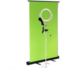 4smarts Zestaw Streamera Green-Screen     1.1x2m | mikrofon | lamka do selfie 541051